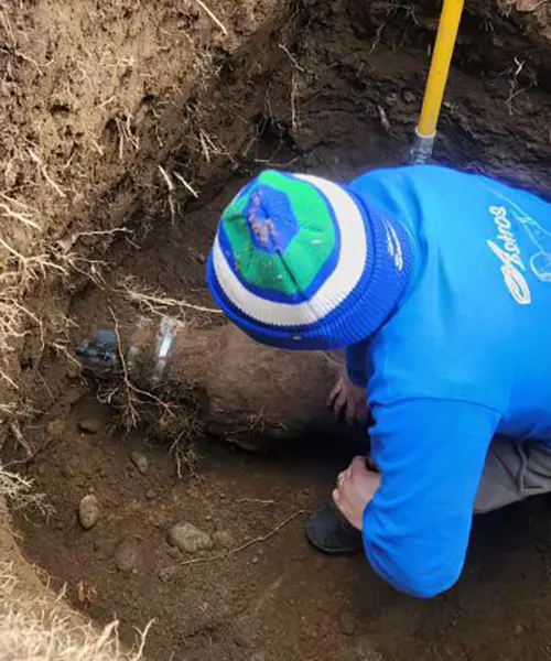 Side sewer spot repair and clean out installation in Shoreline 